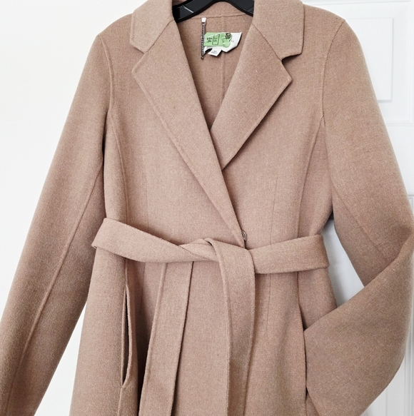Banana Republic Belted Wool Coat With Pockets, XS - Picture 5 of 16